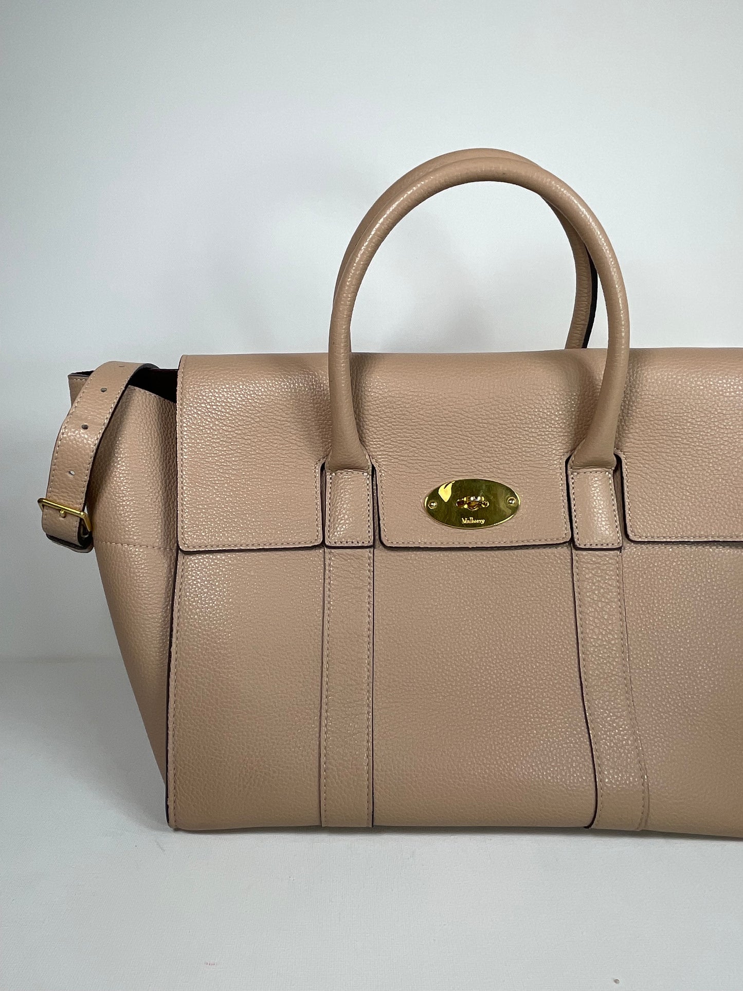 Preloved Mulberry Bayswater Tote Bag with Long Strap