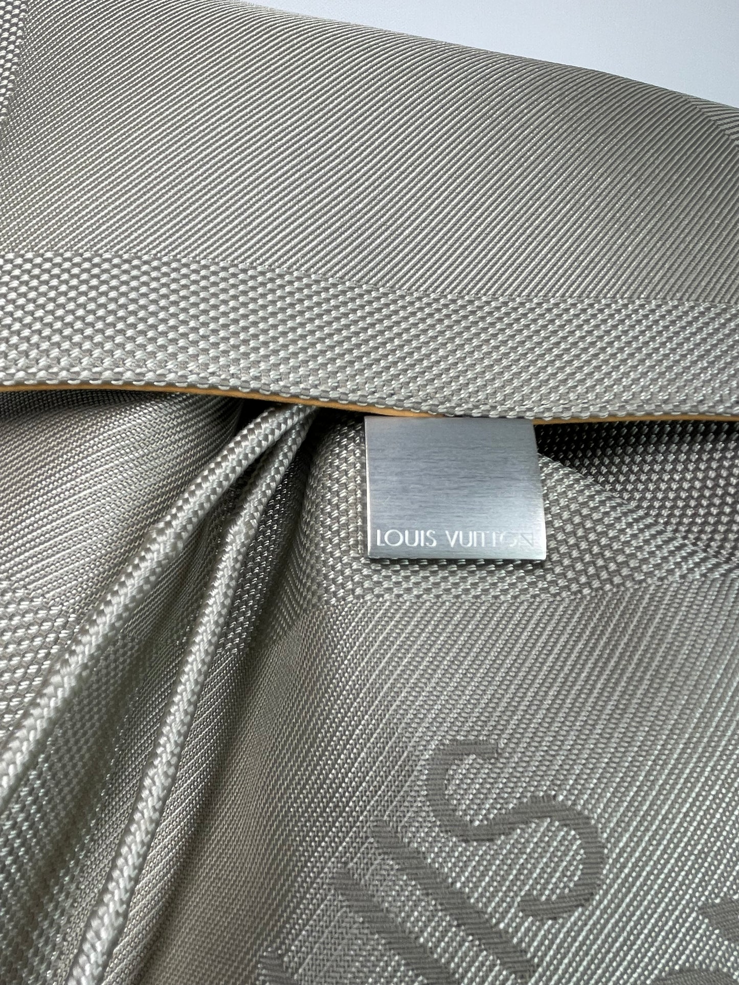 Preloved Louis Vuitton Pioneer Backpack in Damier Jean Canvas and Sable Silvertone Hardware