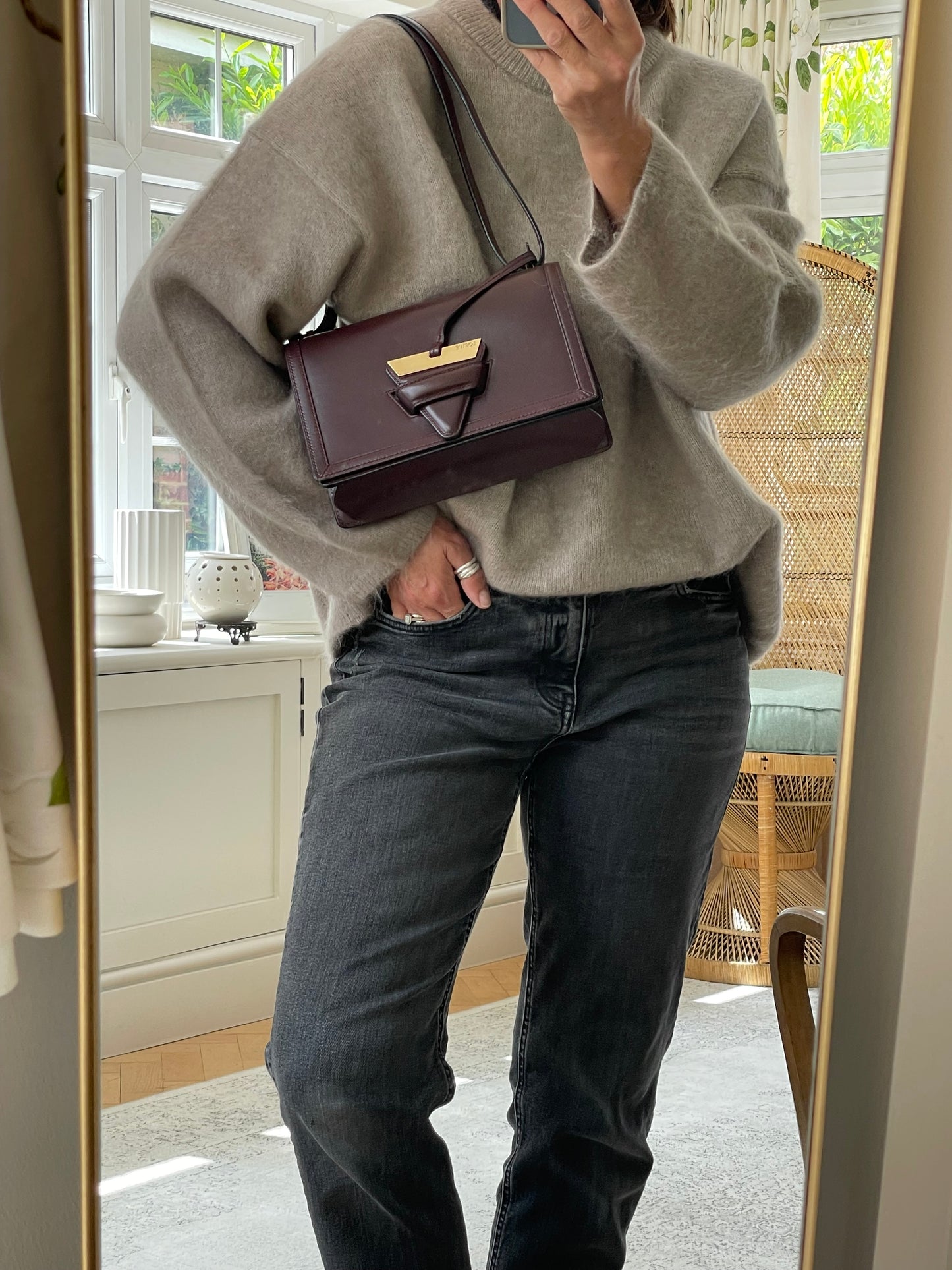 Preloved Loewe Barcelona Crossbody Bag, Medium