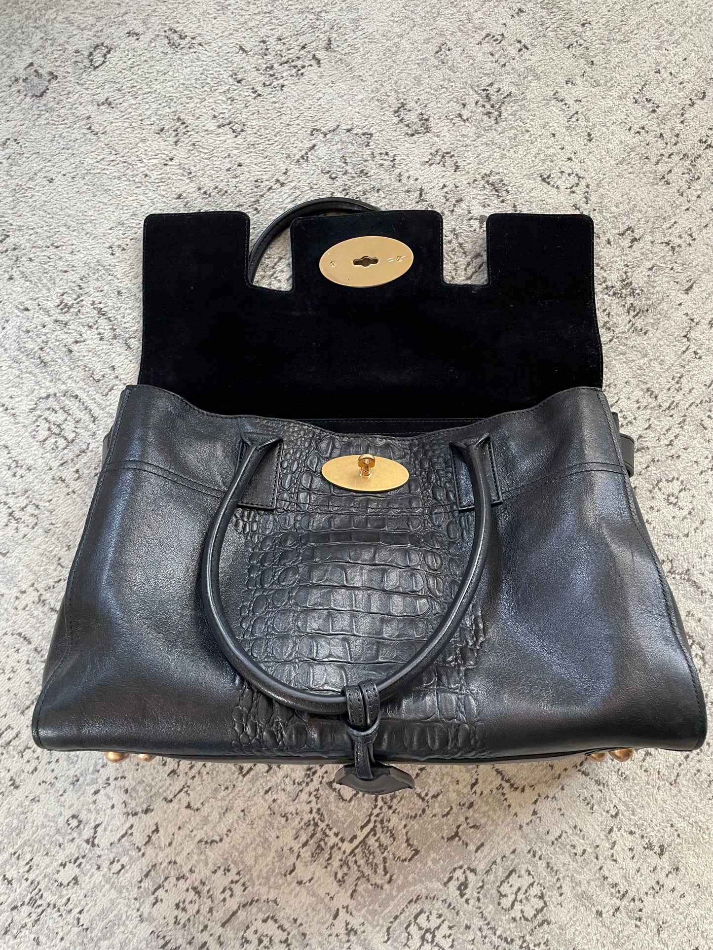 Preloved Mulberry Bayswater Tote Bag, Large