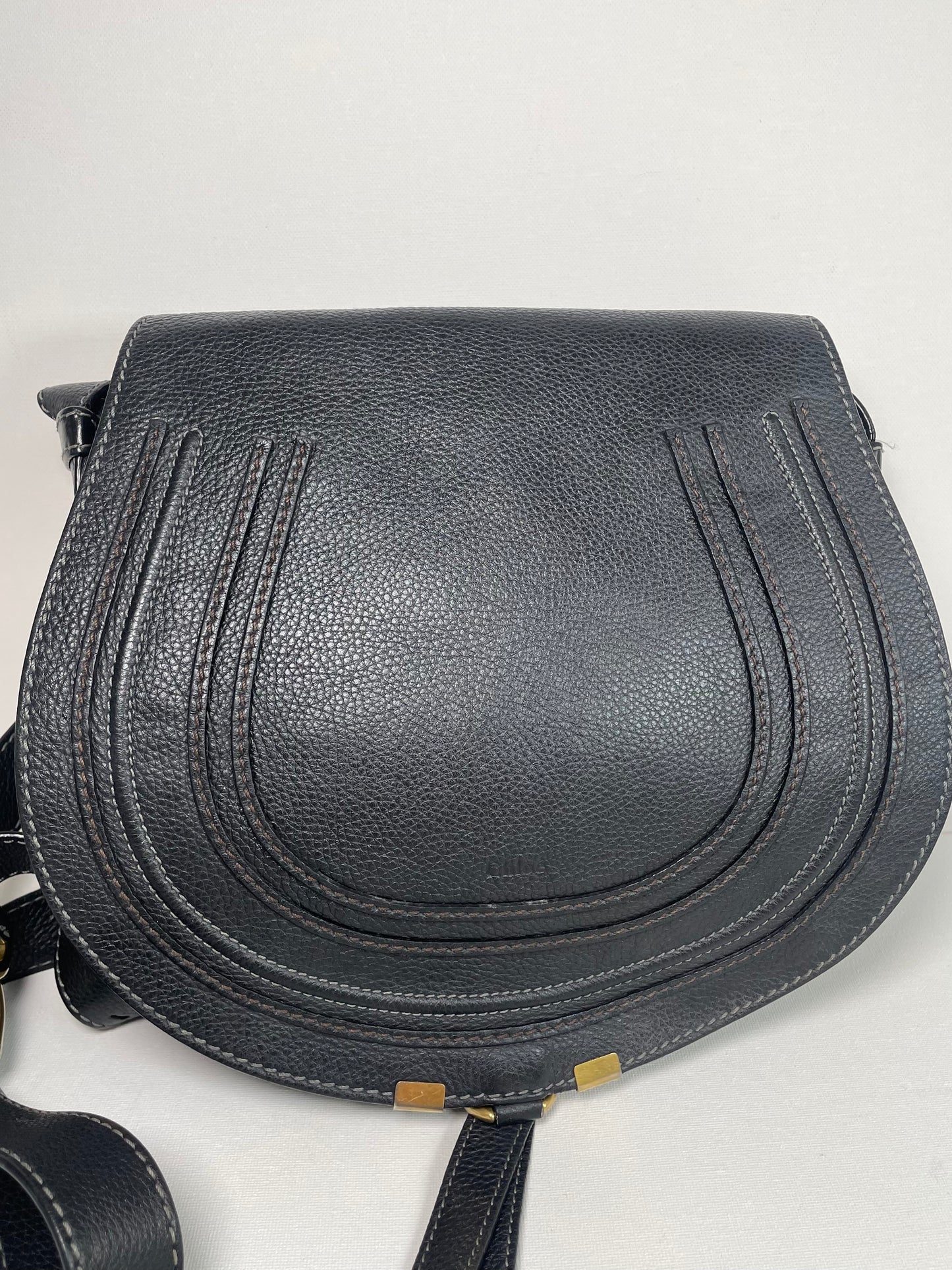Preloved Chloe Marcie Satchel Crossbody Bag, Medium