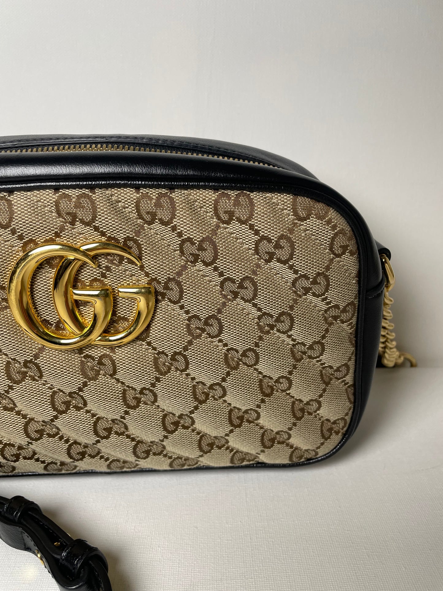 Preloved Gucci Matelasse Diagonal GG Marmont Bag, Small