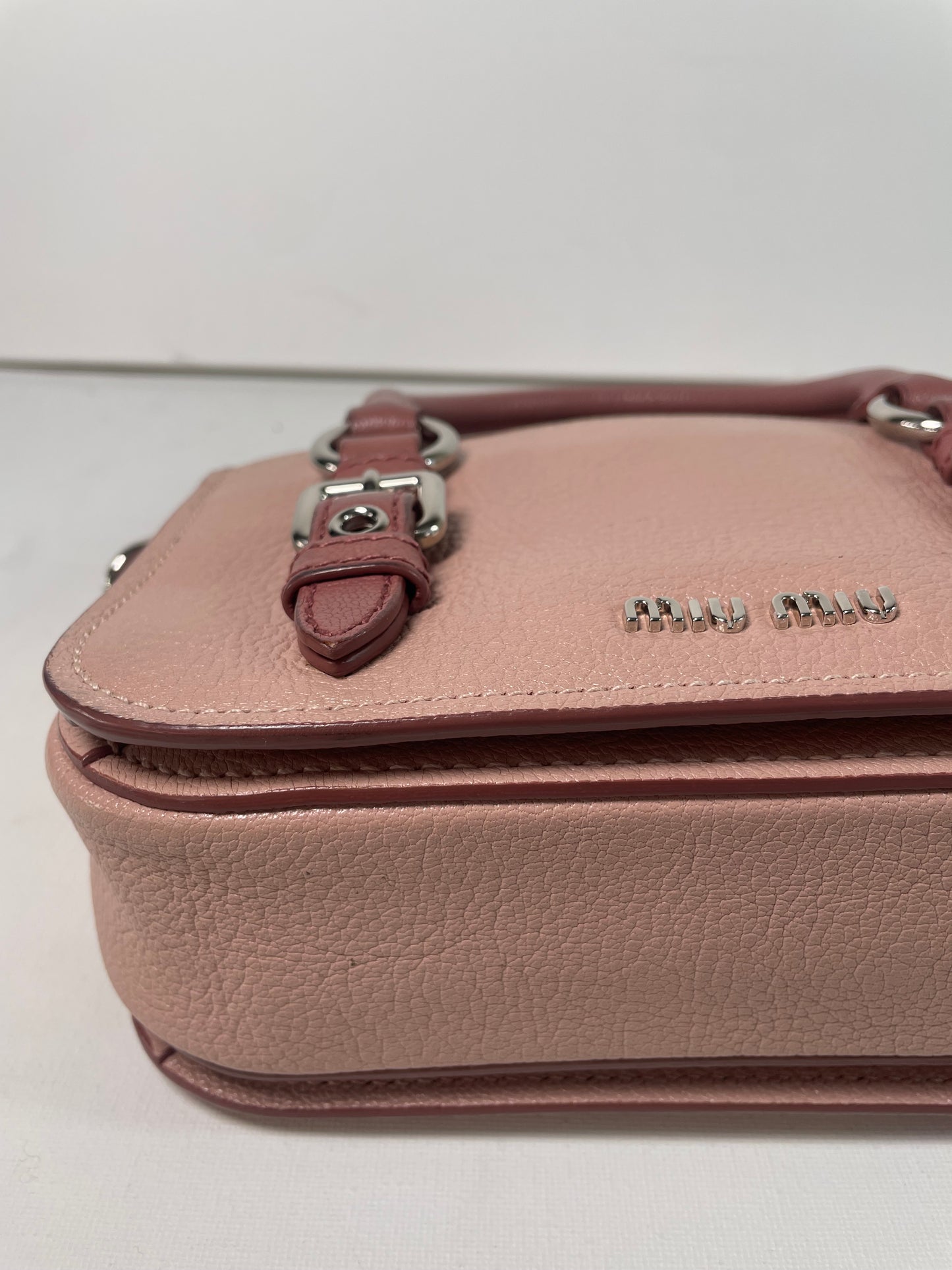 Preloved Miu Miu Madras Lock Crossbody Bag