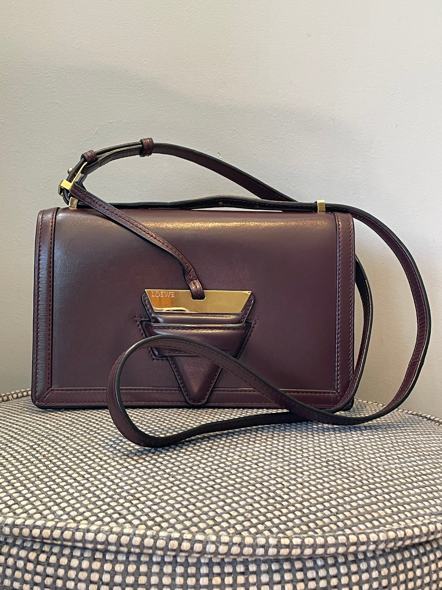Preloved Loewe Barcelona Crossbody Bag, Medium