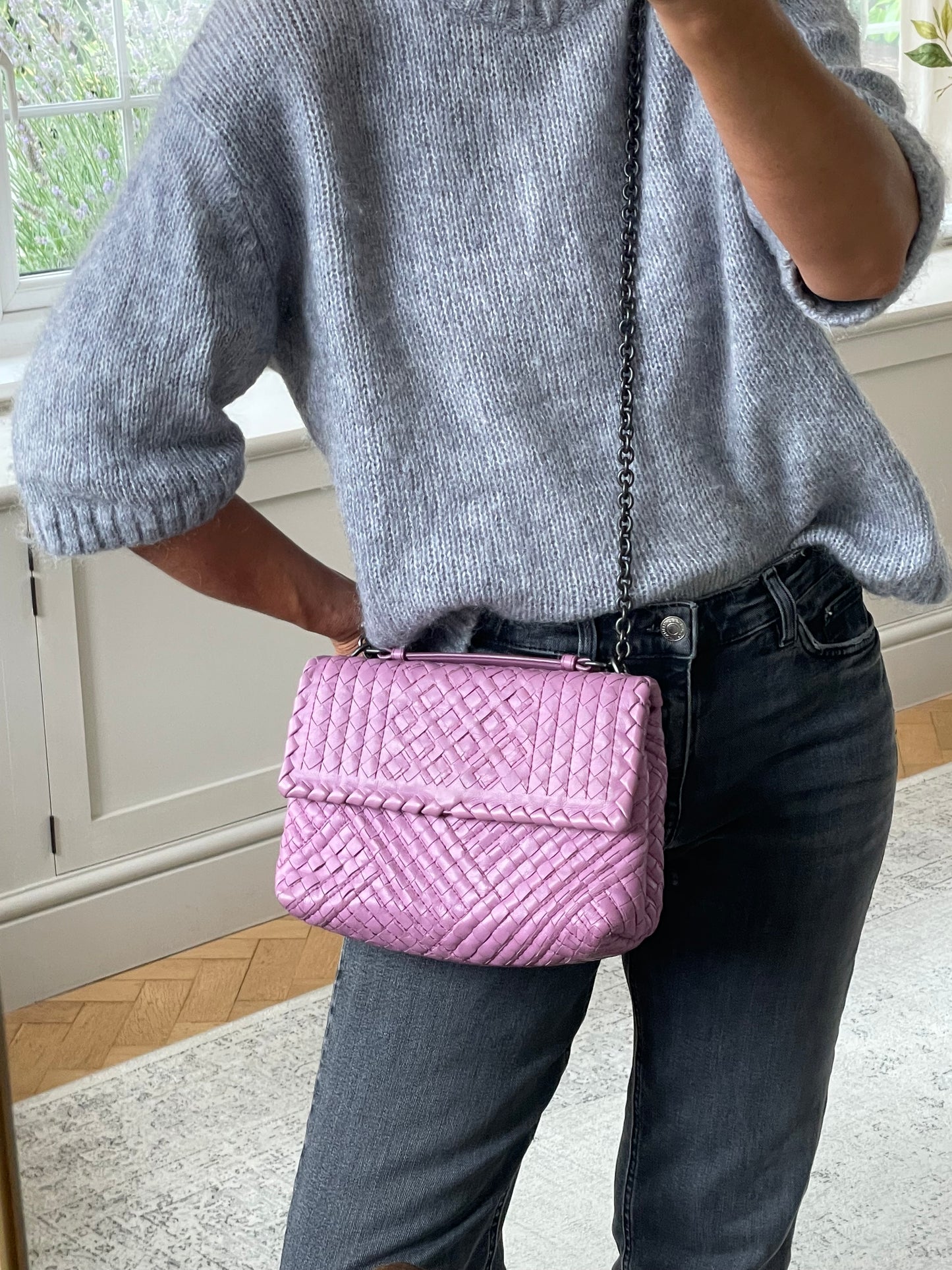 Preloved Bottega Veneta Boutis Intrecciato Olimpia Bag, Small