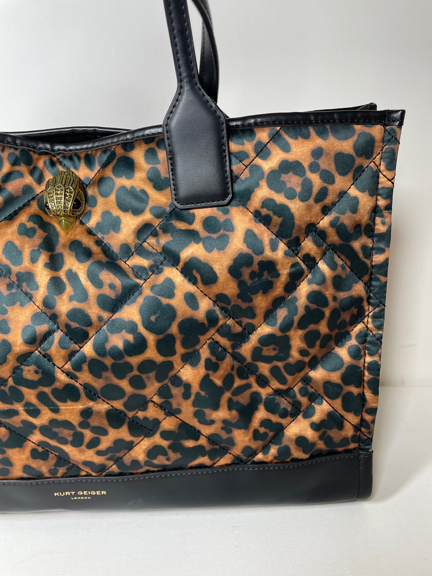 Preloved Kurt Geiger Leopard Print Shopping Tote Bag