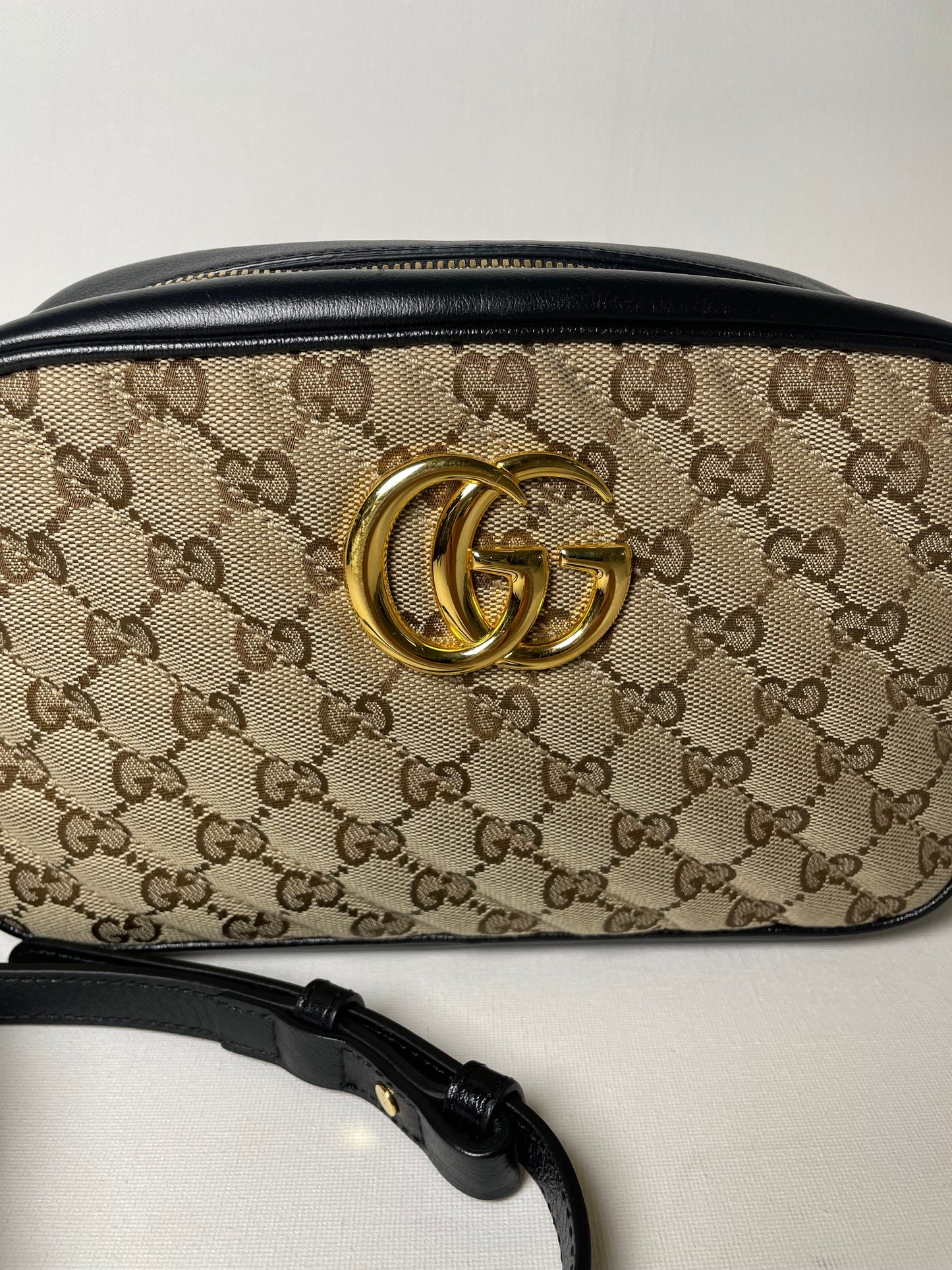 Preloved Gucci Matelasse Diagonal GG Marmont Bag, Small