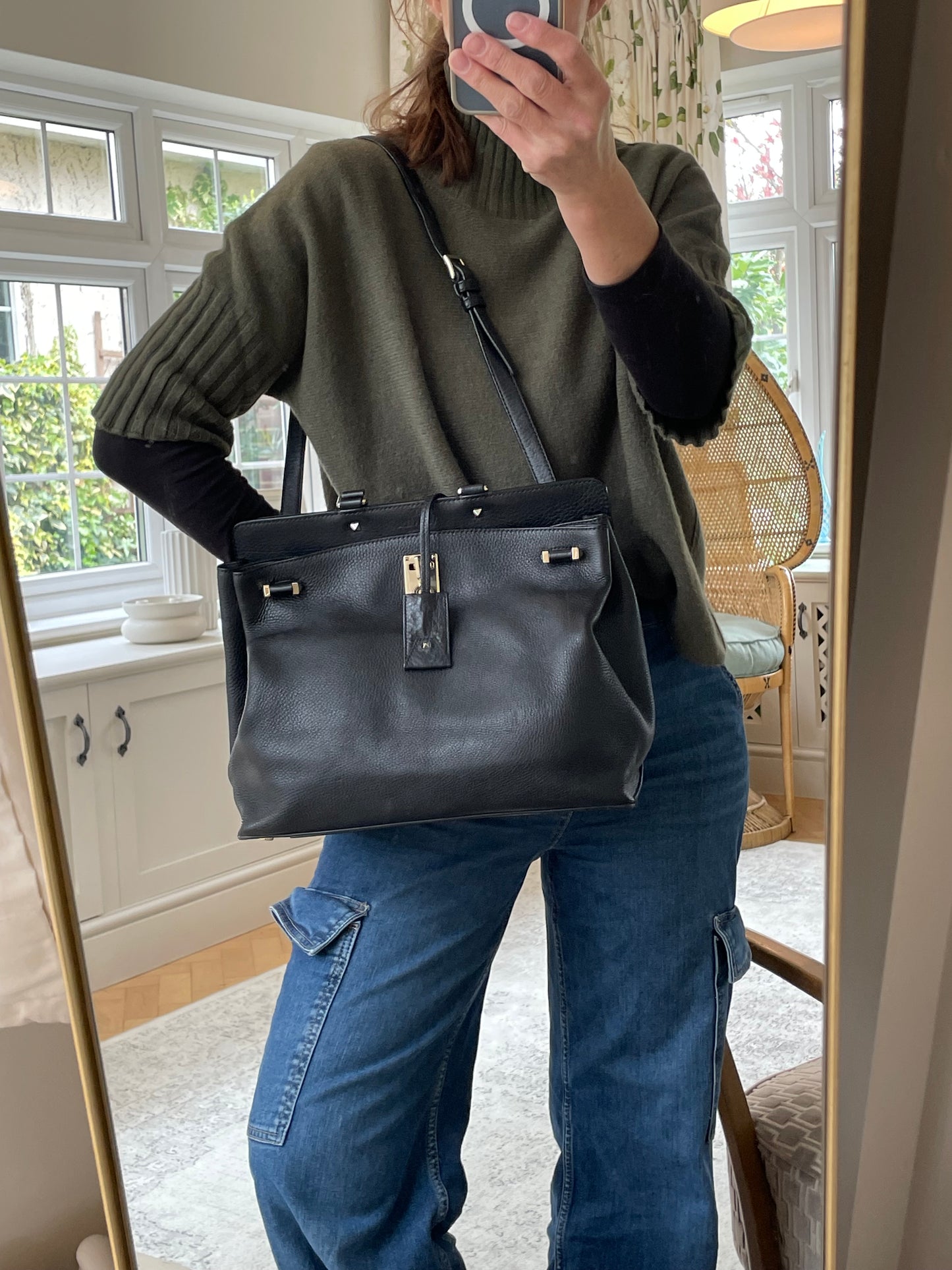 Preloved Valentino Garavani Joylock Tote Bag, Large
