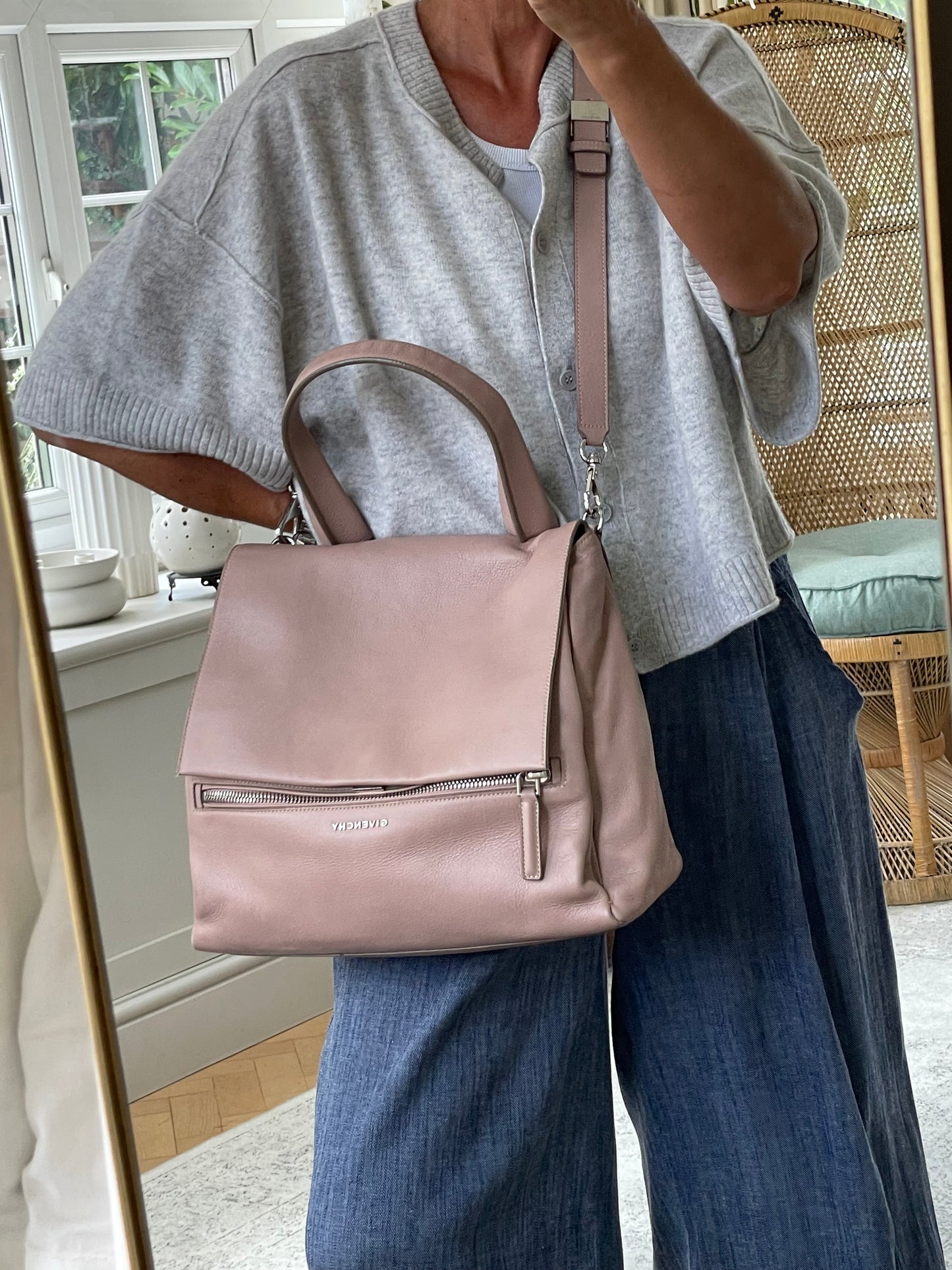 Preloved Givenchy Pandora Pure Flap Bag, Medium