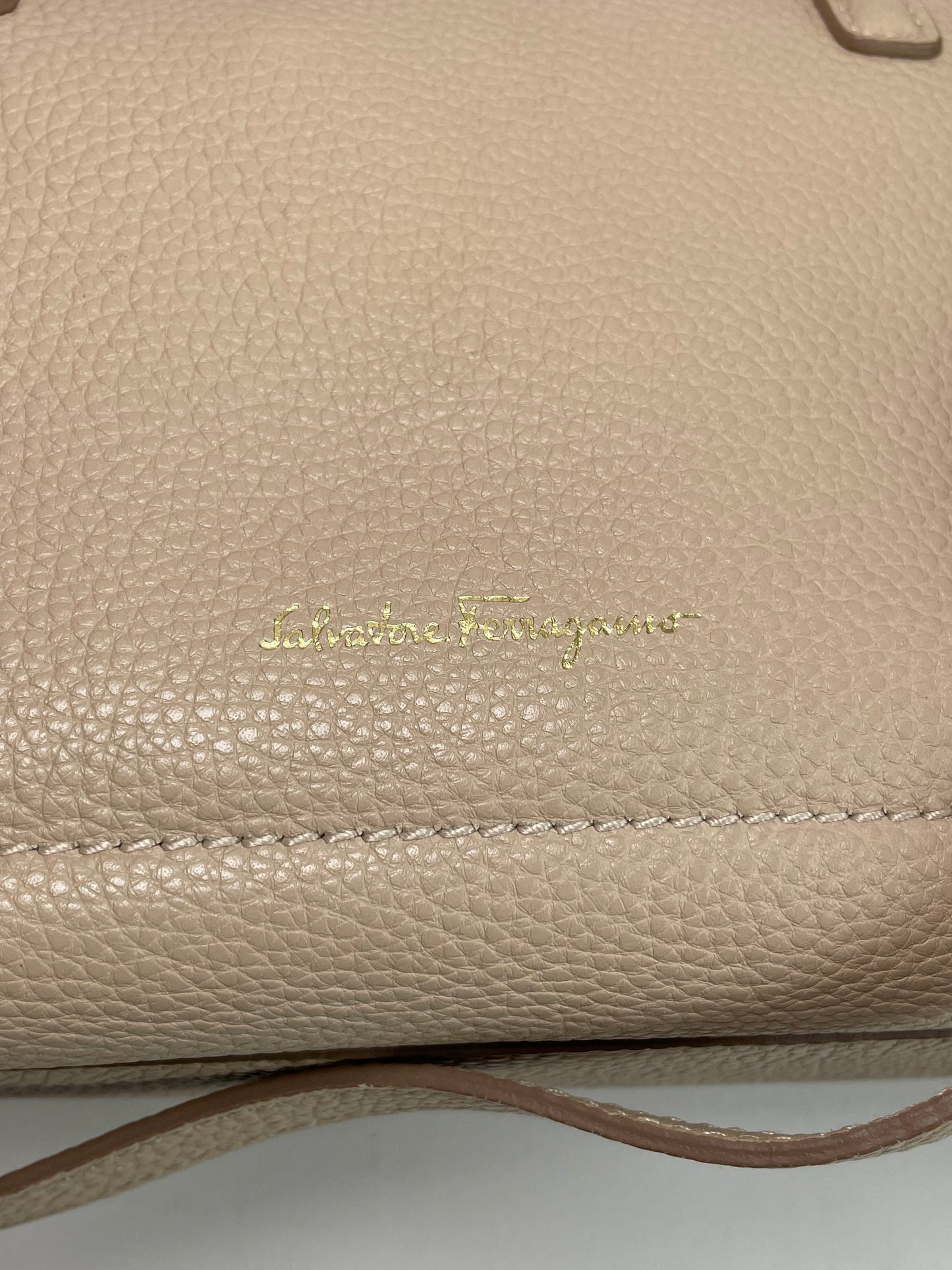 Preloved Salvatore Ferragamo Double Handle Amy Tote Bag, Small