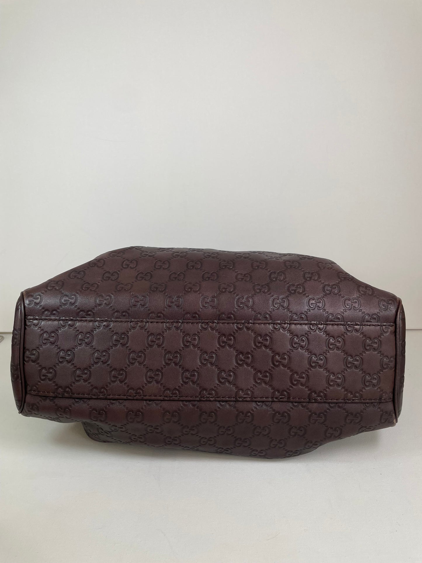 Preloved Gucci Sukey Monogram Guccissima Shoulder Bag, Medium