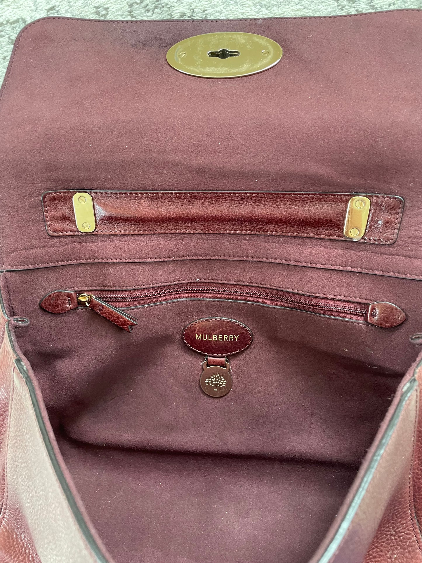 Preloved Mulberry Lily Shoulder Bag, Medium