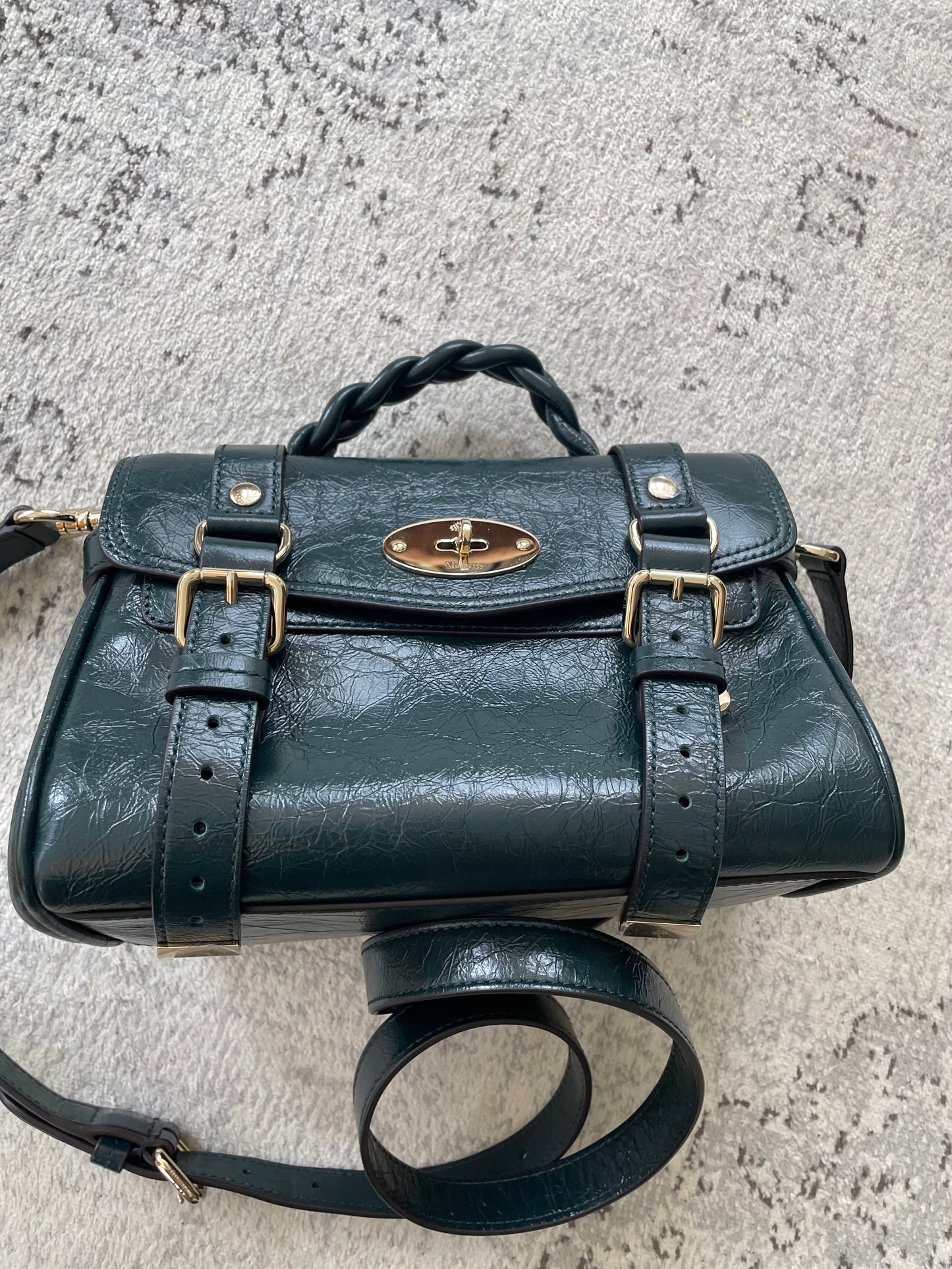 Preloved Mulberry Alexa Satchel Bag, Mini