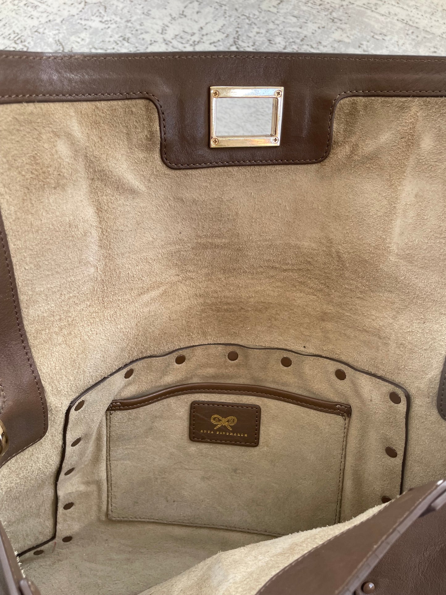 Preloved Anya Hindmarch Envelope, Three Way Bag