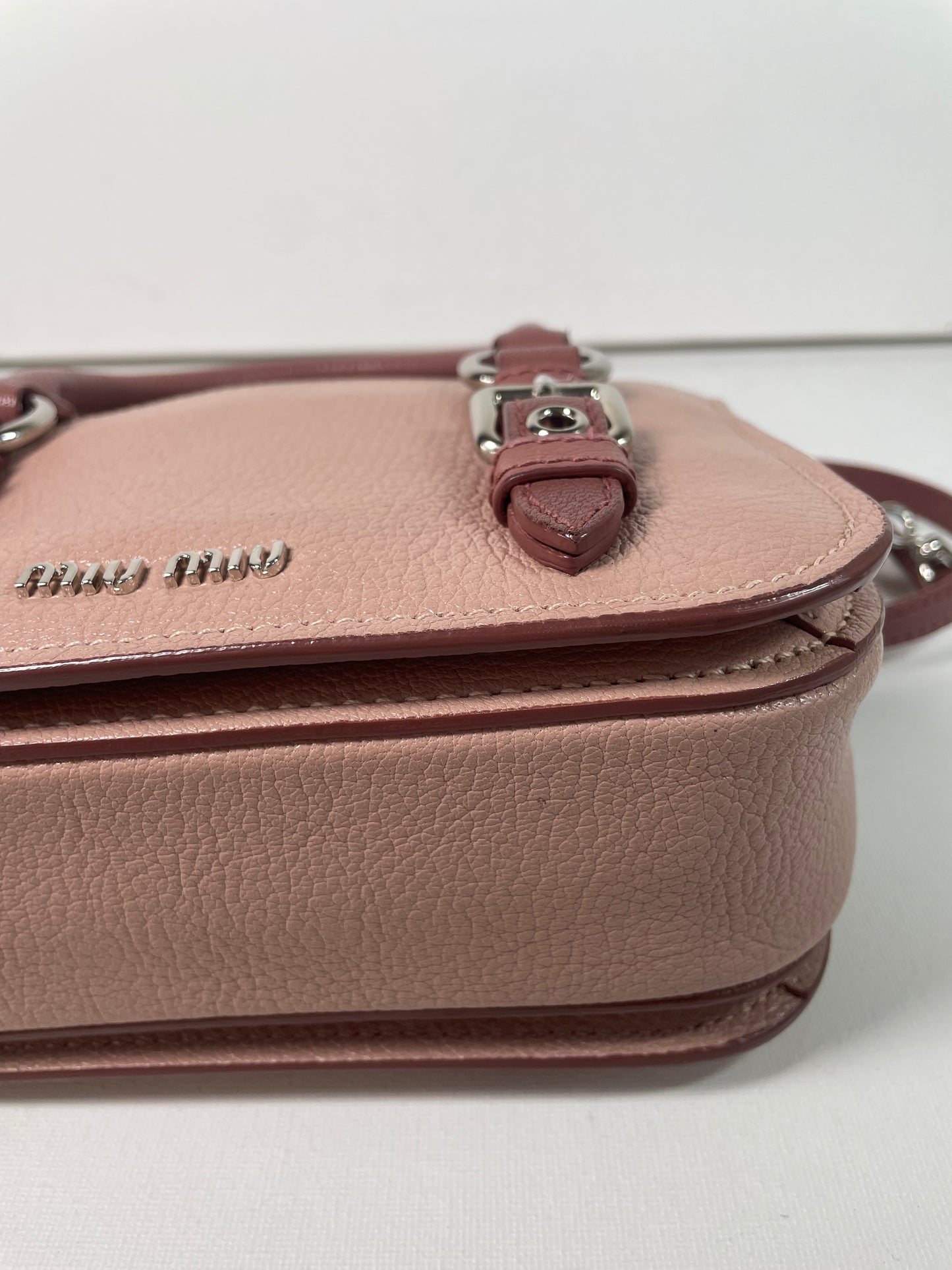 Preloved Miu Miu Madras Lock Crossbody Bag