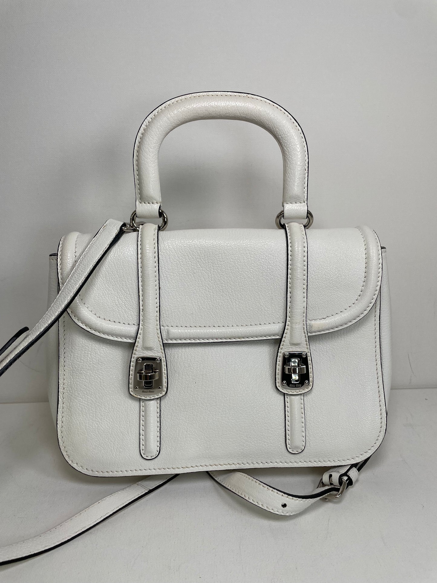 Preloved Miu Miu Double Turn Lock Satchel bag