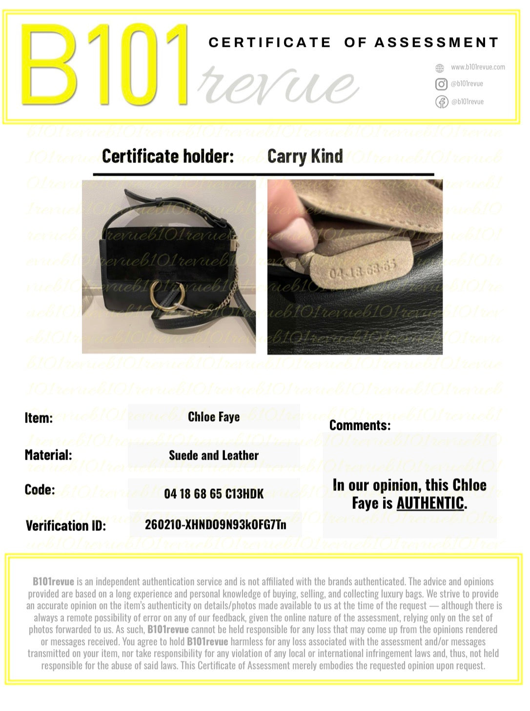 Preloved Chloe Faye Crossbody Bag, Small