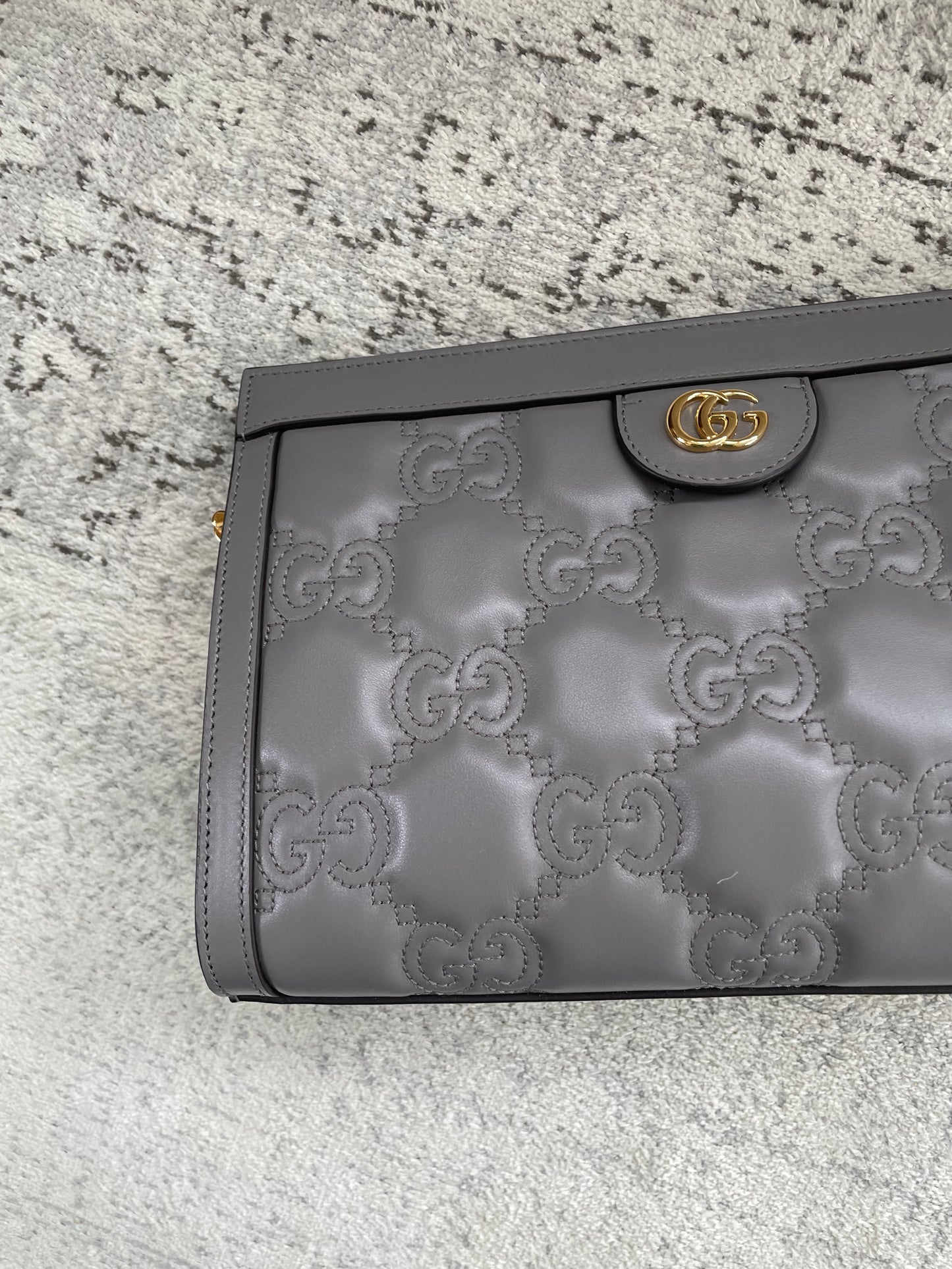 Preloved Gucci GG Matelasse Slim Chain Shoulder Bag, Small