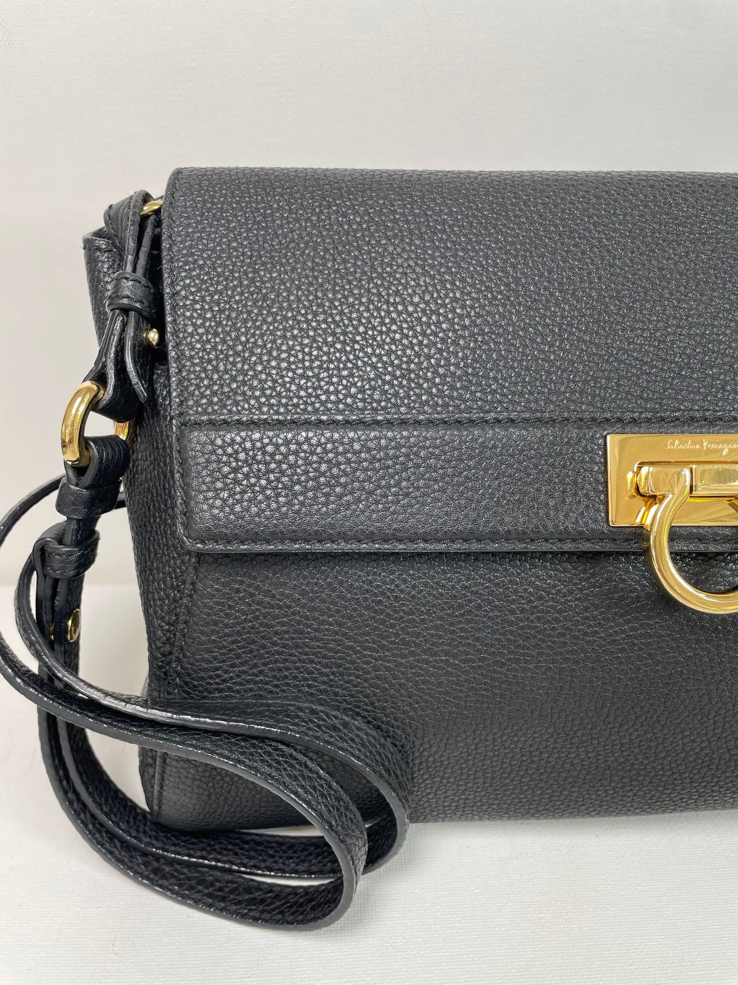 Preloved Salvatore Ferragamo Calfskin Abbey Crossbody Bag