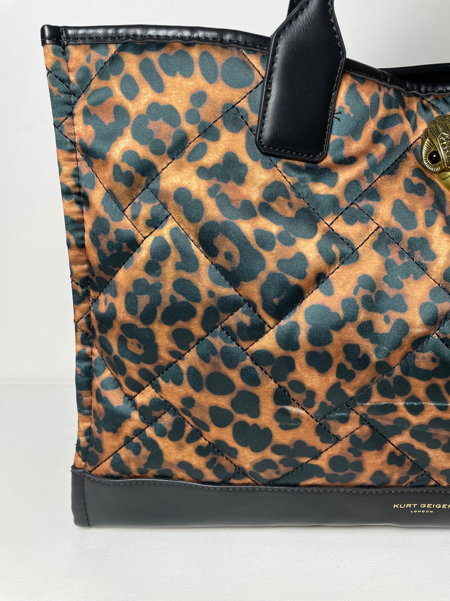 Preloved Kurt Geiger Leopard Print Shopping Tote Bag
