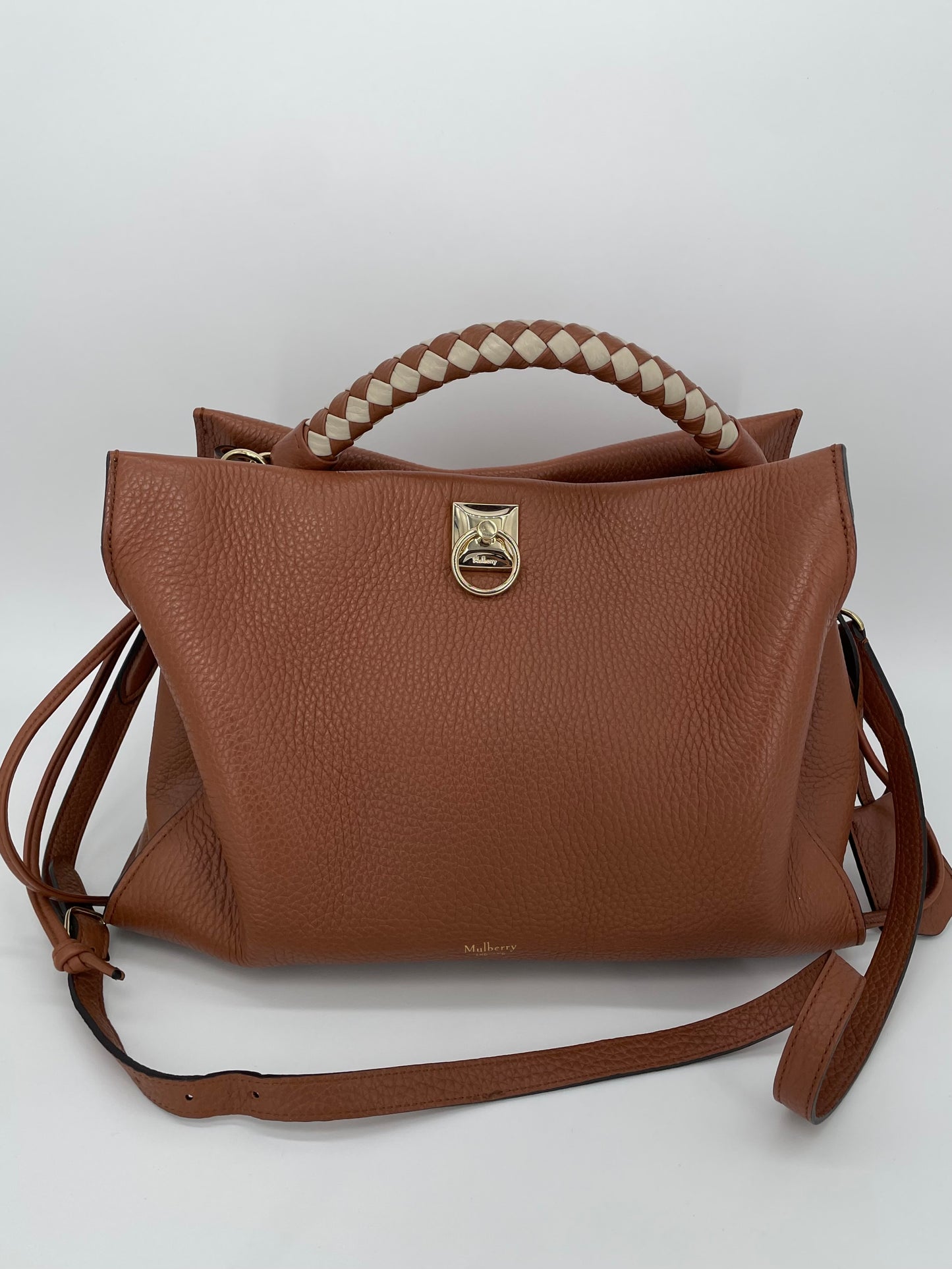 Preloved Mulberry Iris Top Handle Tote Bag, Large