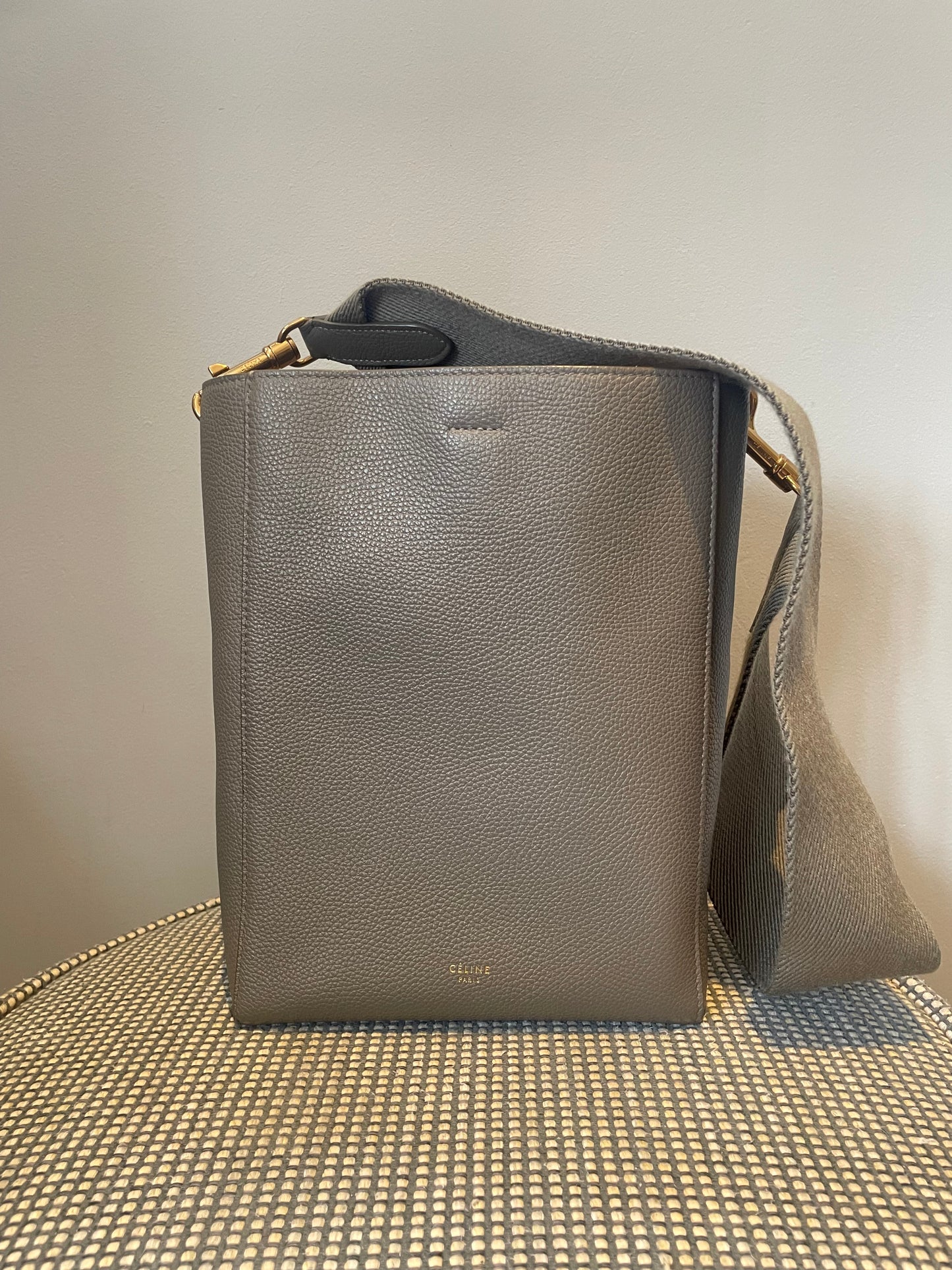 Preloved Celine Sangle Seau Bucket Bag, Small