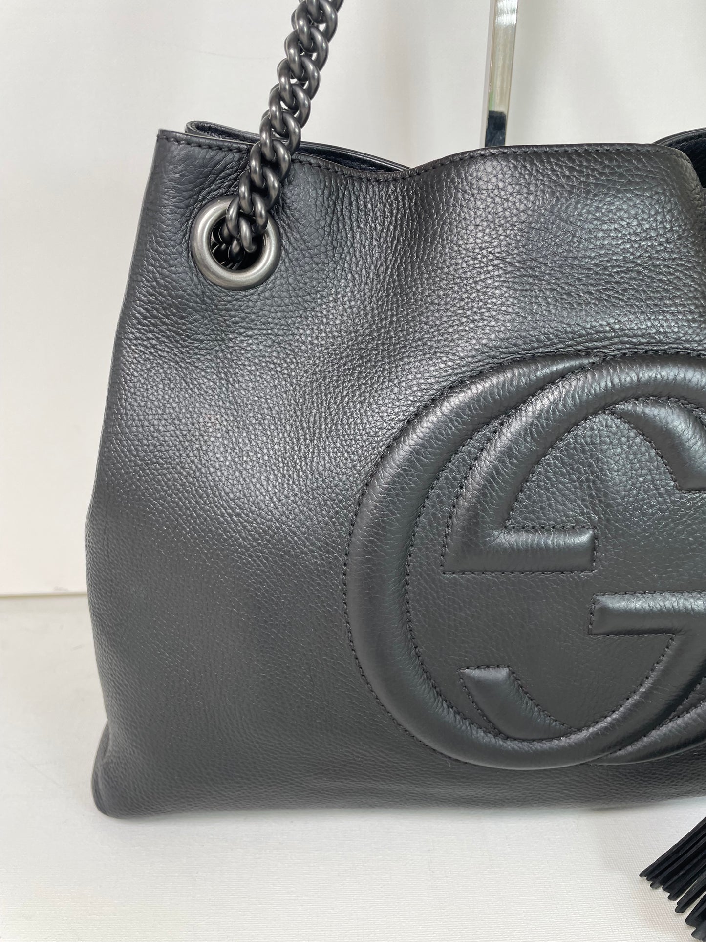 Preloved Gucci Soho Chain Double Handle Shoulder Tote Bag