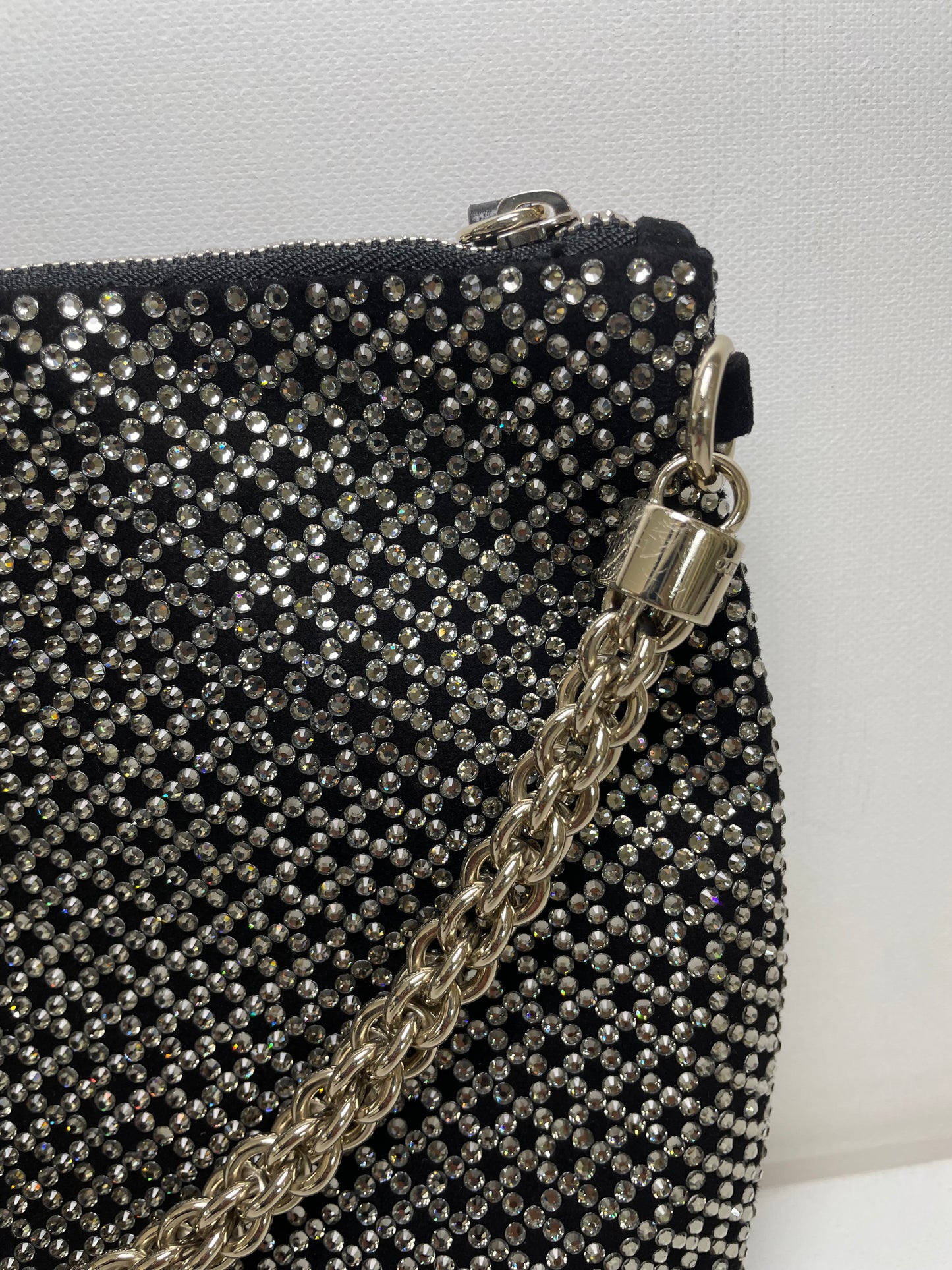 Preloved Jimmy Choo Sequin studded Crystal Tassel Callie Clutch