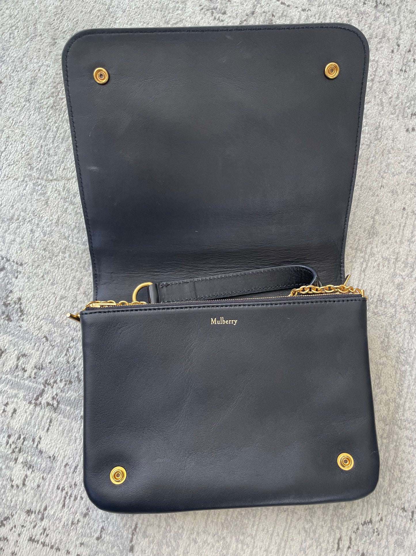 Preloved Mulberry Clifton Shoulder Bag/Clutch