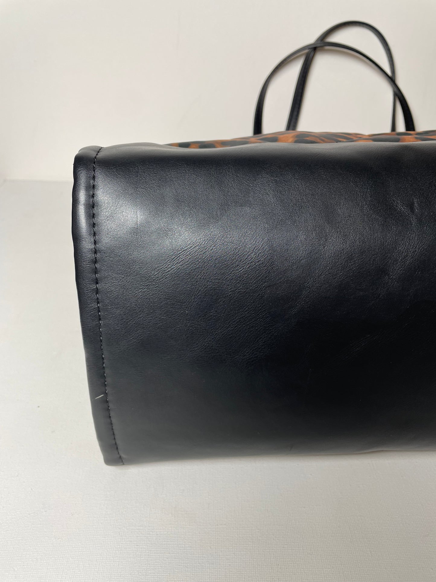 Preloved Kurt Geiger Leopard Print Shopping Tote Bag