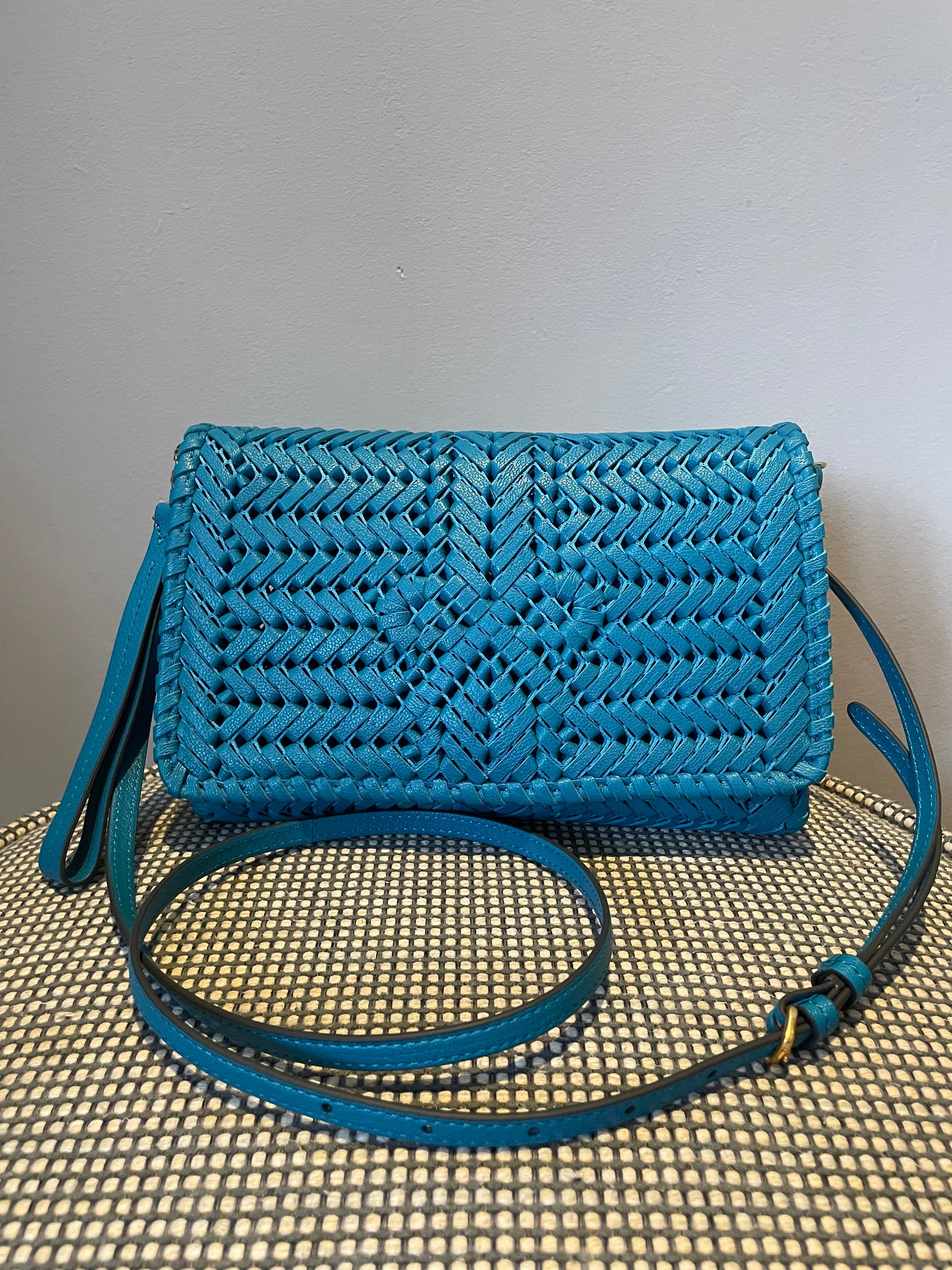 Preloved Anya Hindmarch Neeson Woven Crossbody Bag