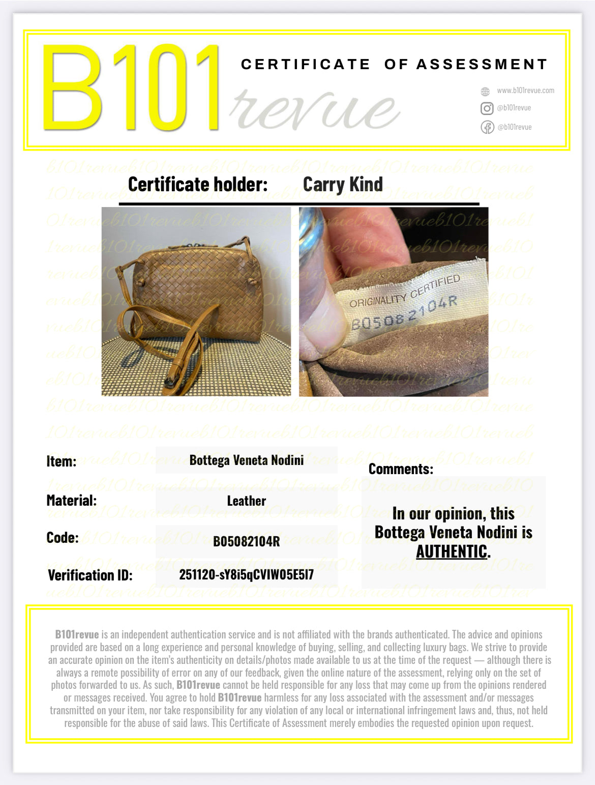 Preloved Bottega Veneta Nodini Crossbody Bag