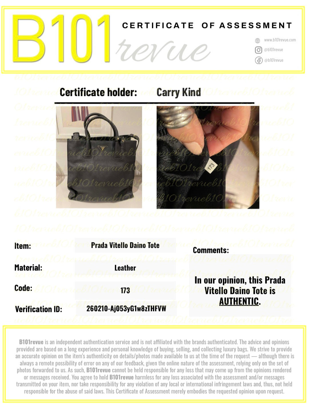 Preloved Prada Vitello Daino Tote Bag with Long Strap