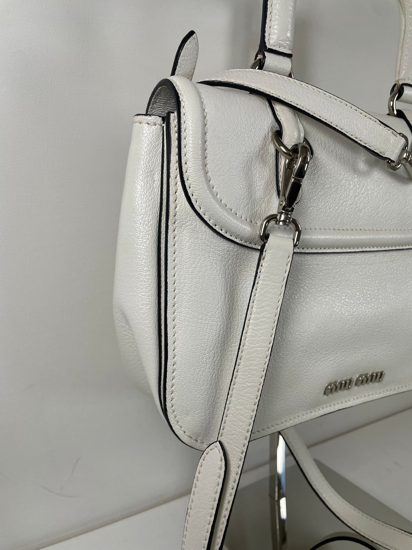 Preloved Miu Miu Double Turn Lock Satchel bag