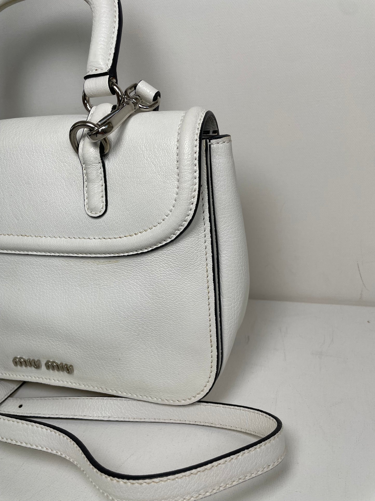 Preloved Miu Miu Double Turn Lock Satchel bag