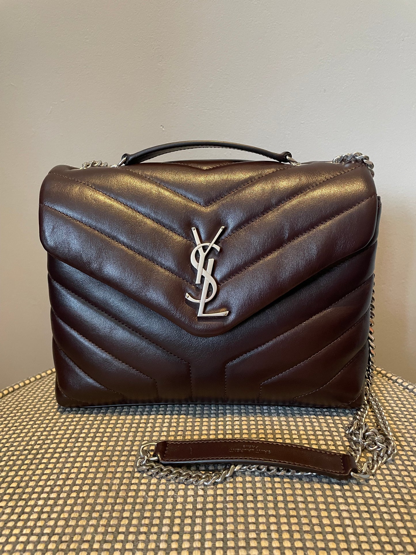 Preloved Yves Saint Laurent Quilted LouLou Shoulder Bag, Small
