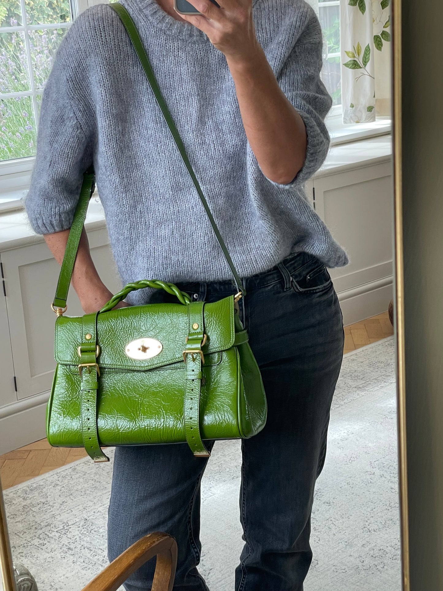 Preloved Mulberry Alexa Satchel Bag, Regular