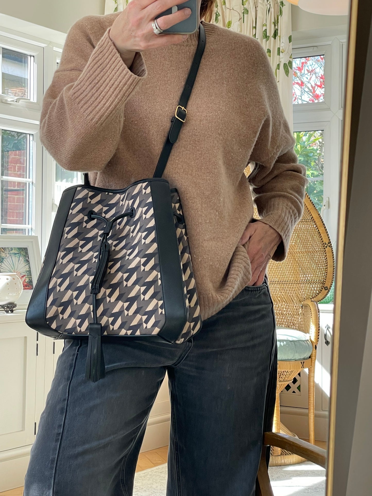 Preloved Mulberry Millie Tote Bucket Bag, Small