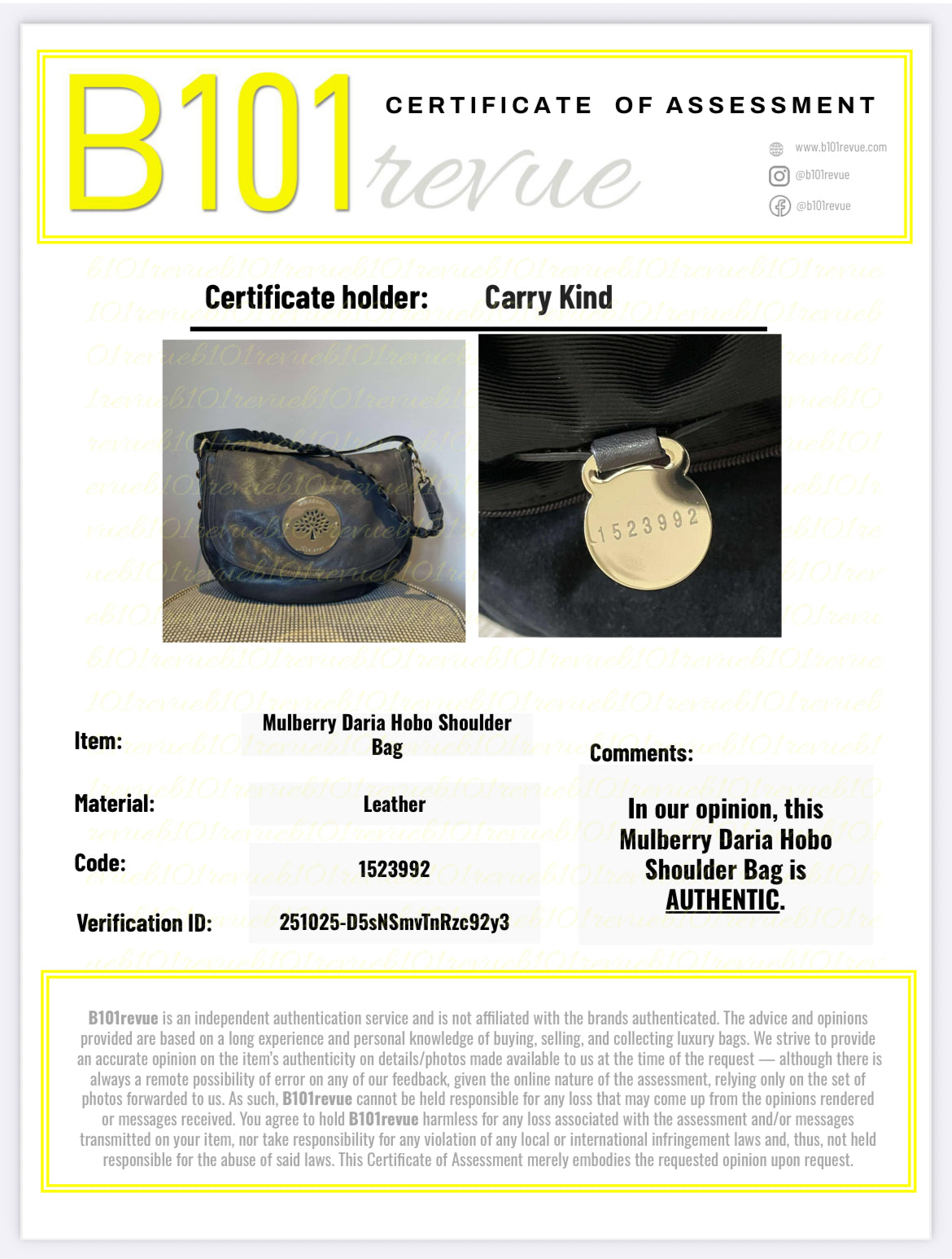 Preloved Mulberry Daria Satchel Shoulder Bag, Medium