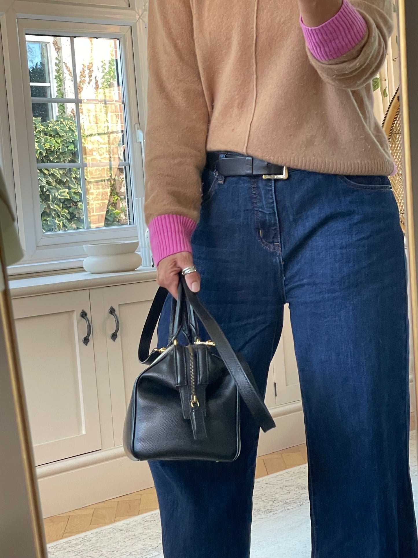 Preloved, Vintage Celine Boston Bag with Long Strap