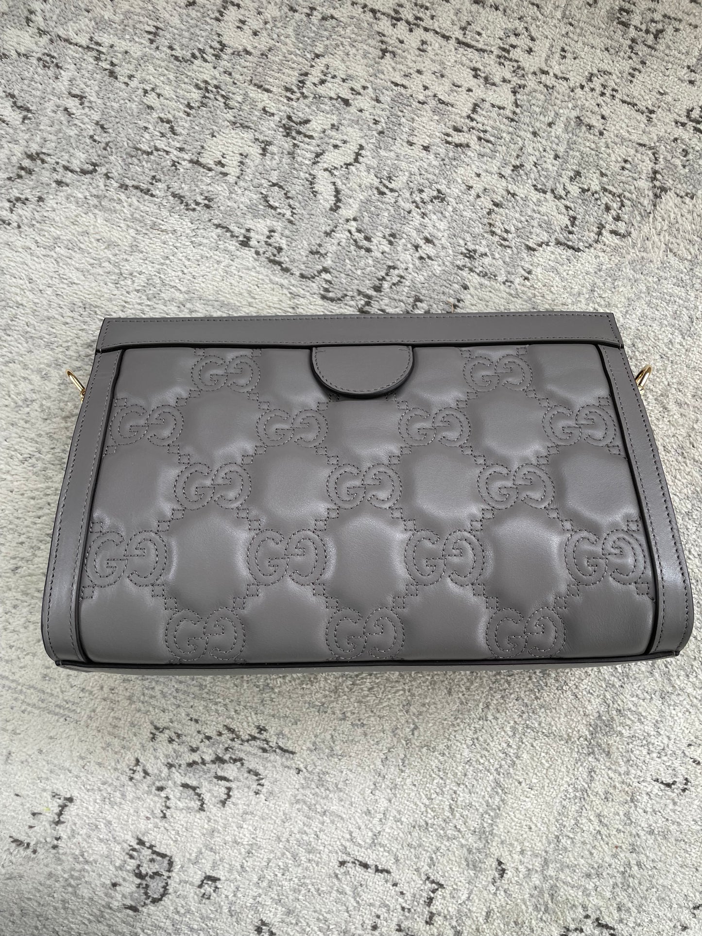 Preloved Gucci GG Matelasse Slim Chain Shoulder Bag, Small