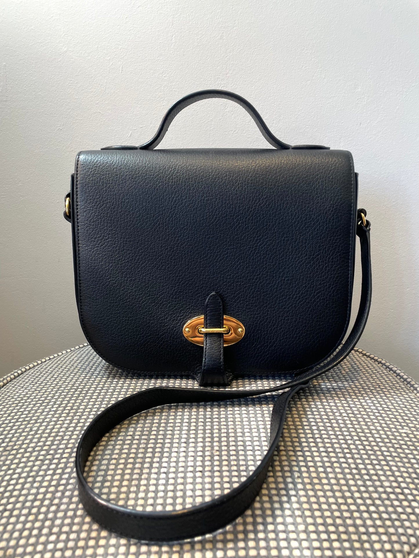 Preloved Mulberry Tenby Satchel Shoulder Bag, Large
