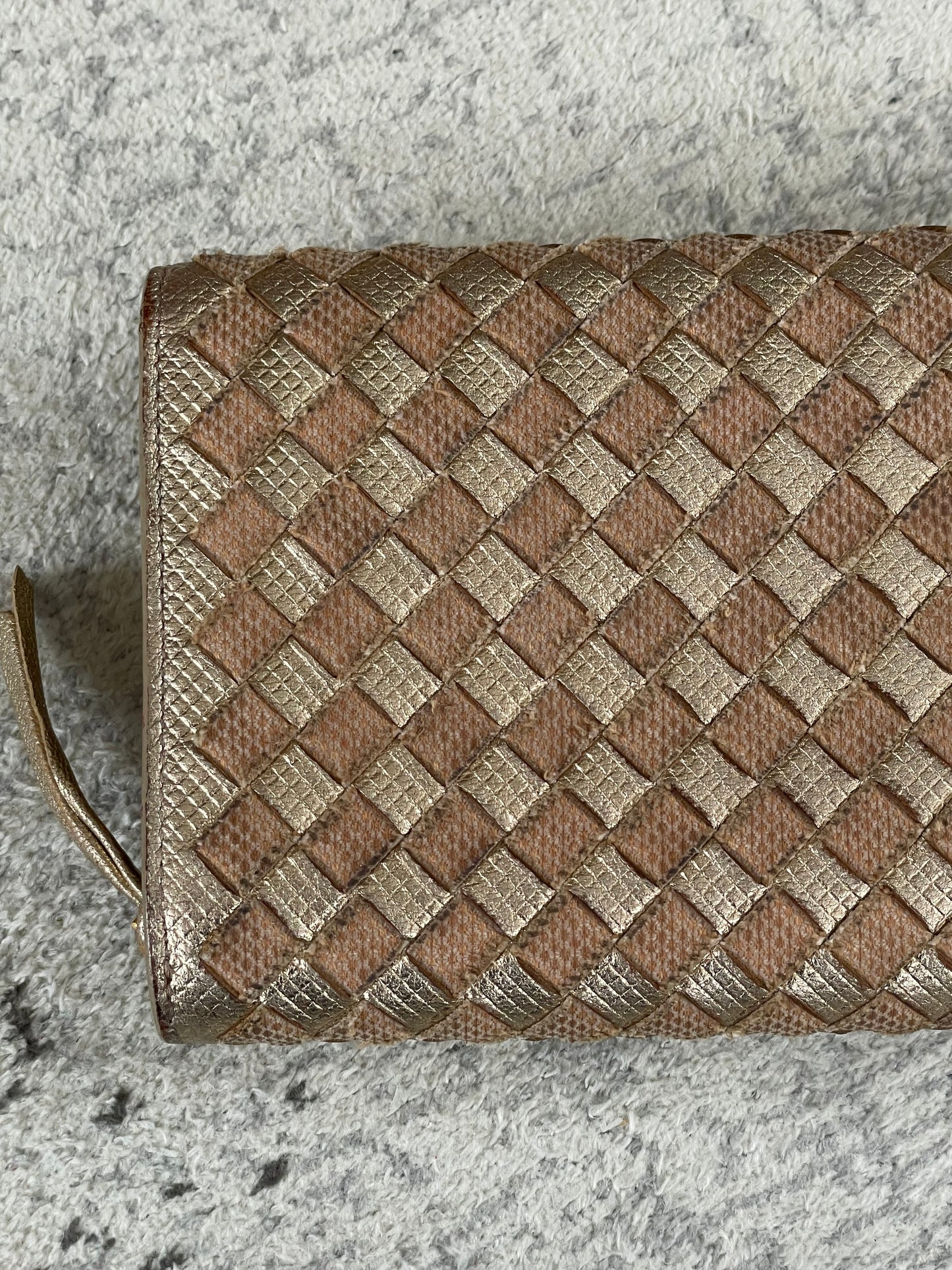 Preloved Bottega Veneta Intrecciato Grommet Continental Wallet