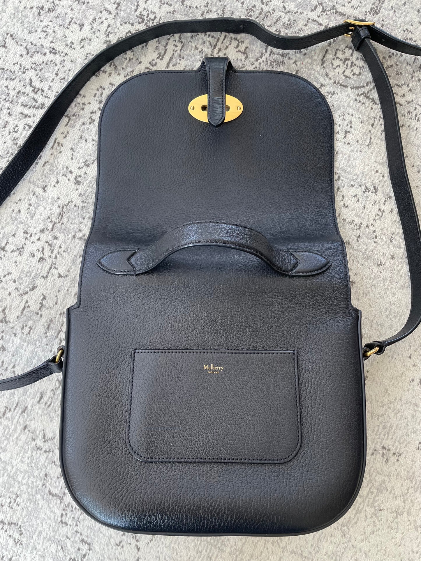 Preloved Mulberry Tenby Satchel Shoulder Bag, Large