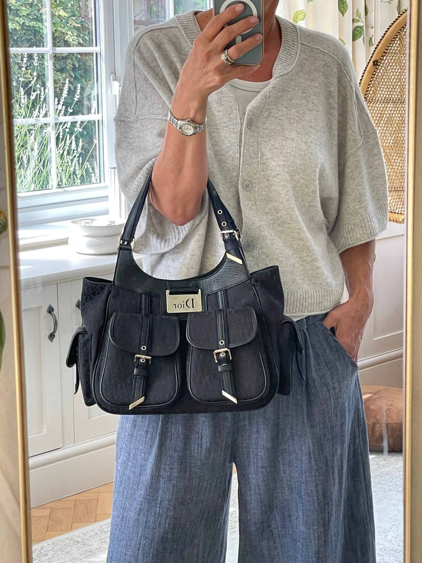 Preloved Vintage Dior Diorissimo Cargo Shoulder Bag
