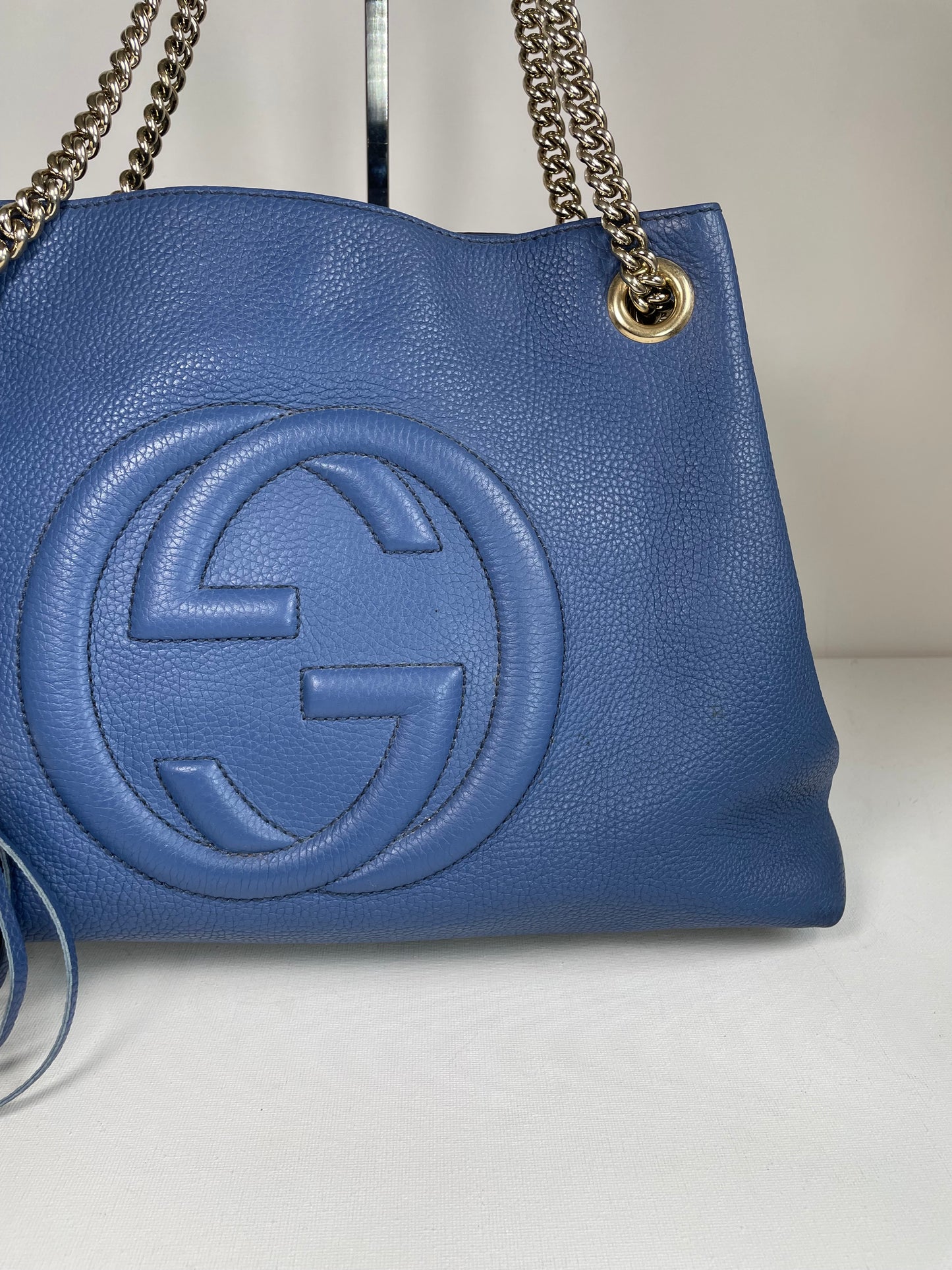 Preloved Gucci Soho Chain Shoulder Tote Bag, Medium