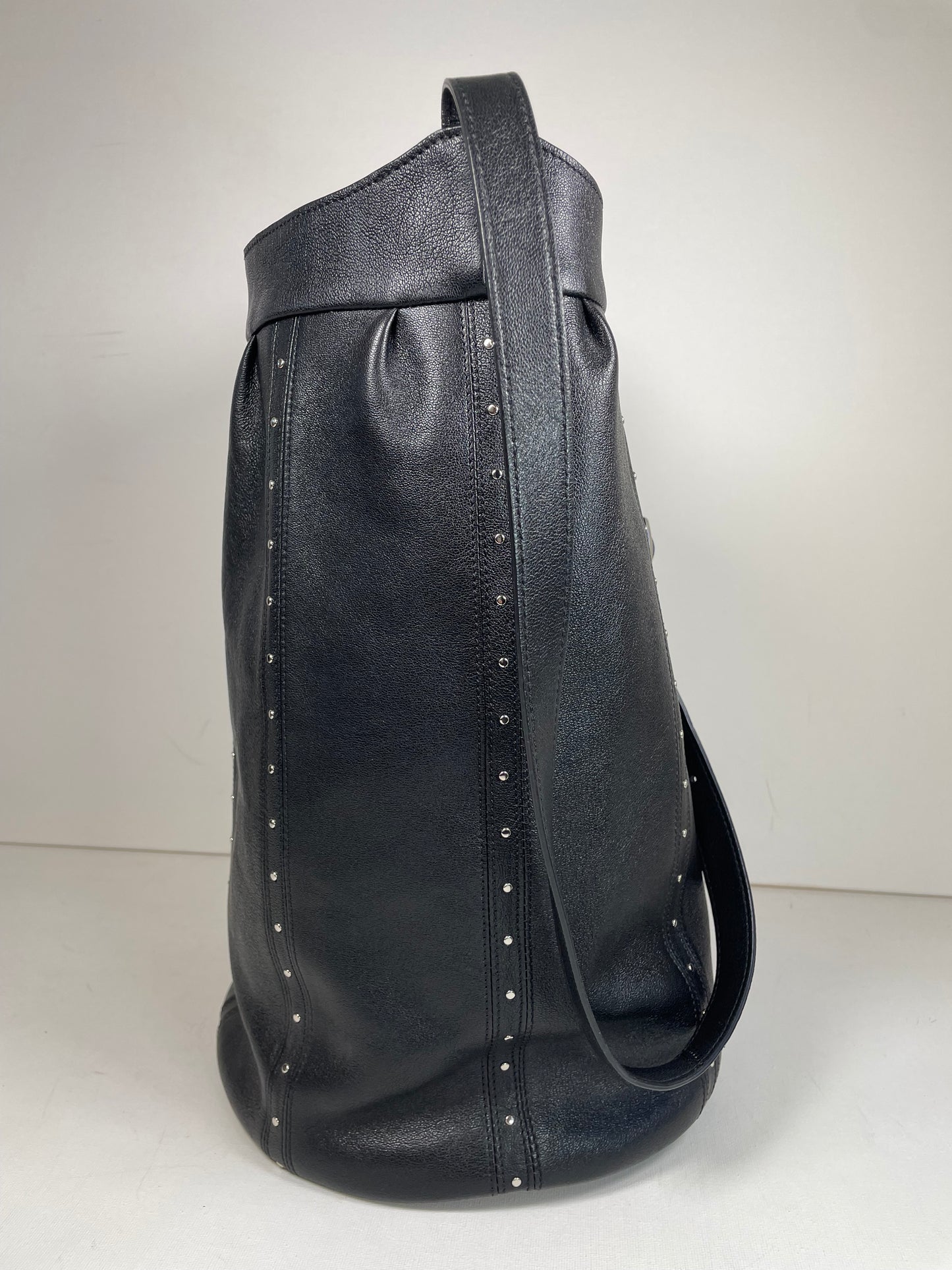 Preloved Celine Studded Shoulder Bucket Bag