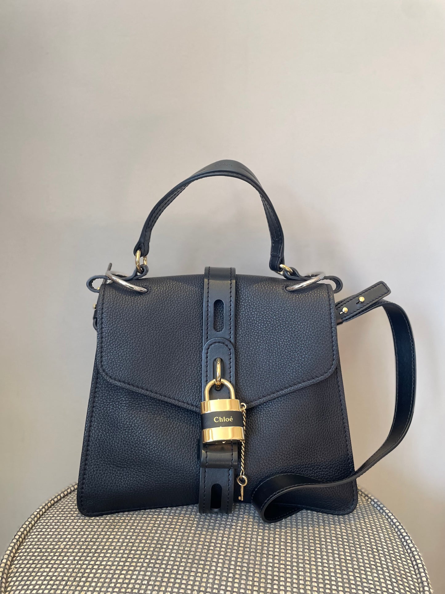 Preloved Chloe Aby Two Way Satchel Bag, Medium