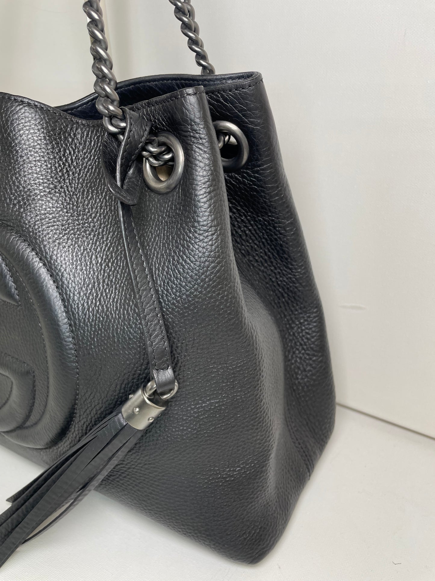 Preloved Gucci Soho Chain Double Handle Shoulder Tote Bag