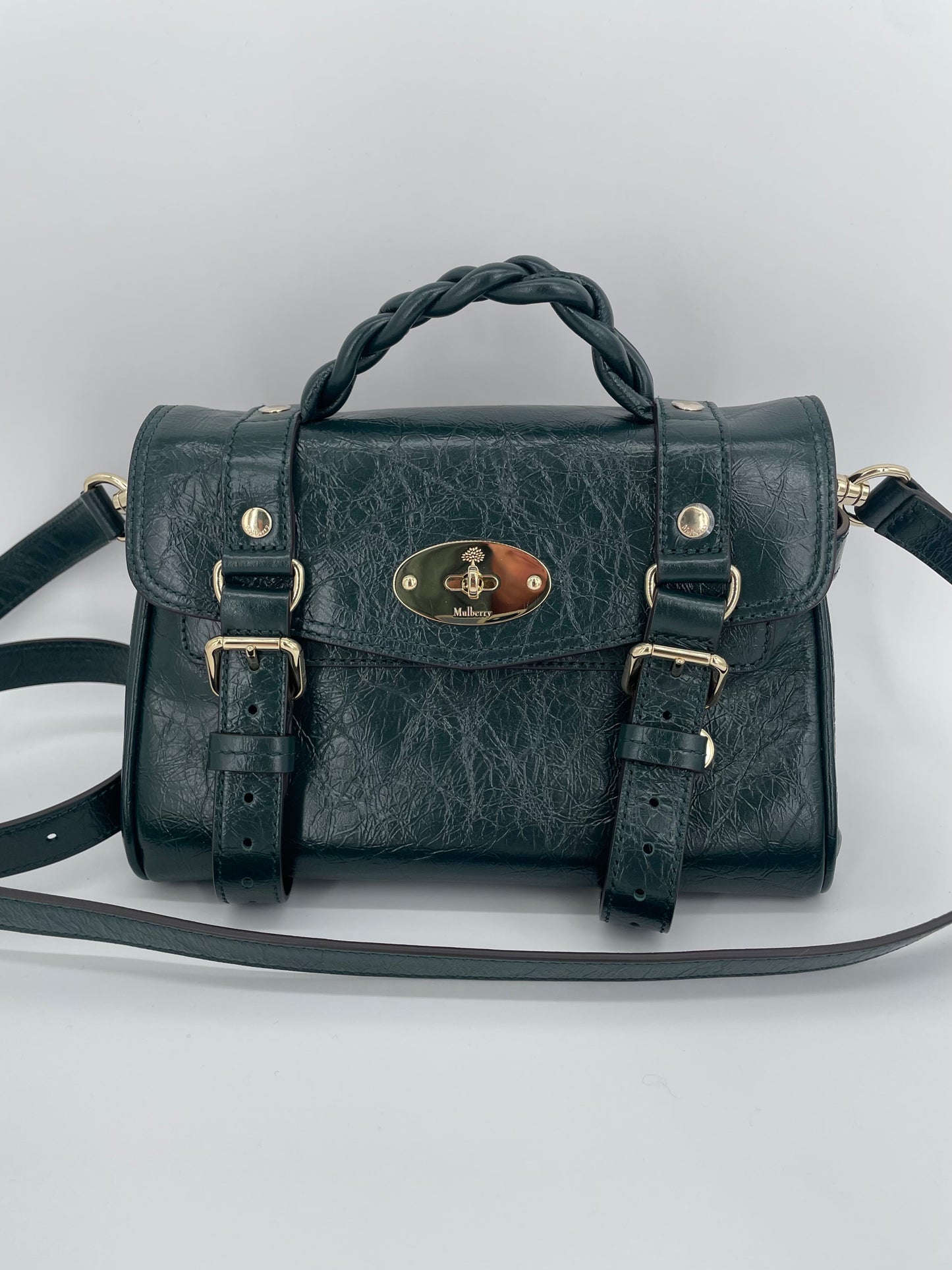 Preloved Mulberry Alexa Satchel Bag, Mini